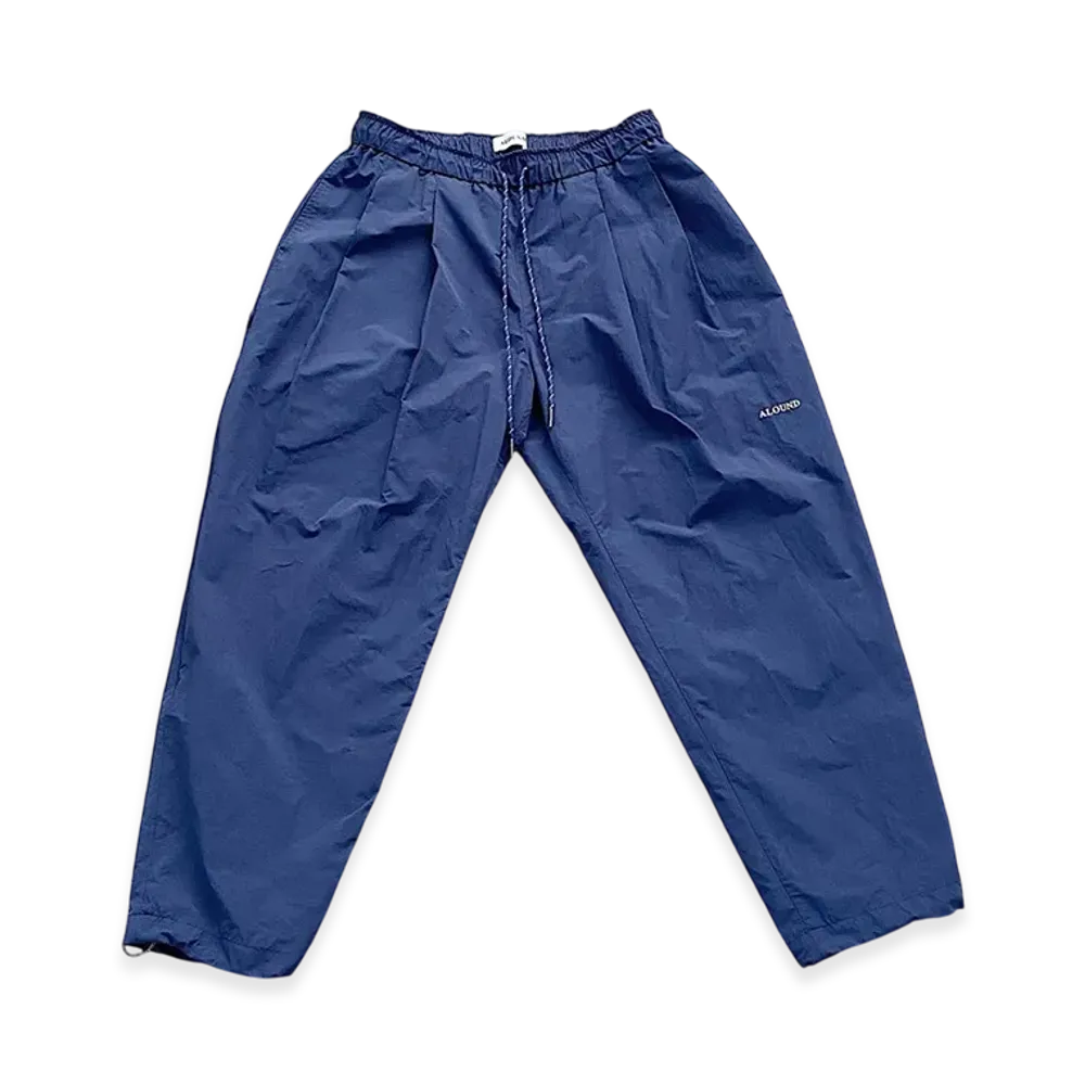 ALOUND Twotuck Tapered Nylon Pants "Navy/White"