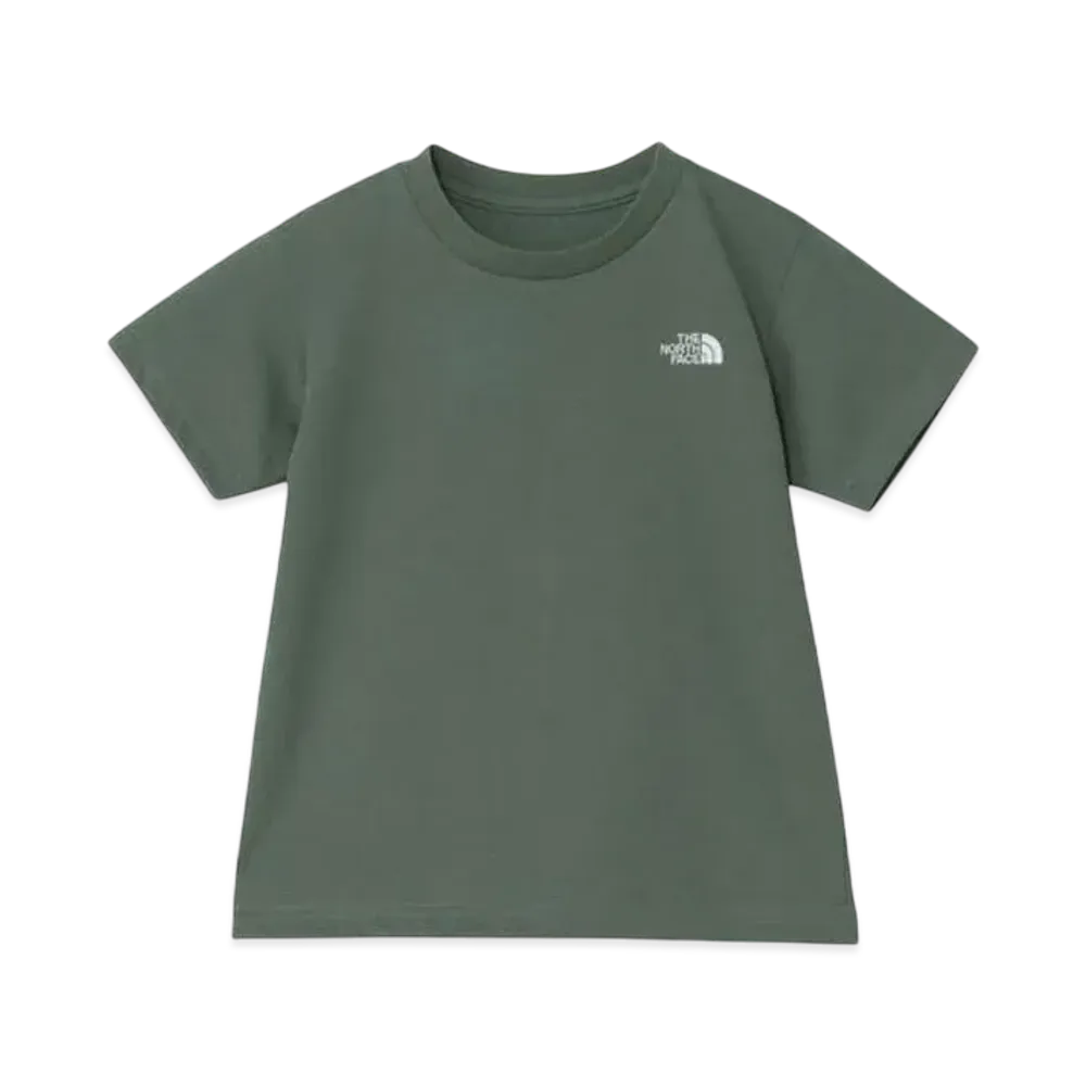 The North Face Kids Toddler Short Sleeve Nuptse Tee "Duck Green"