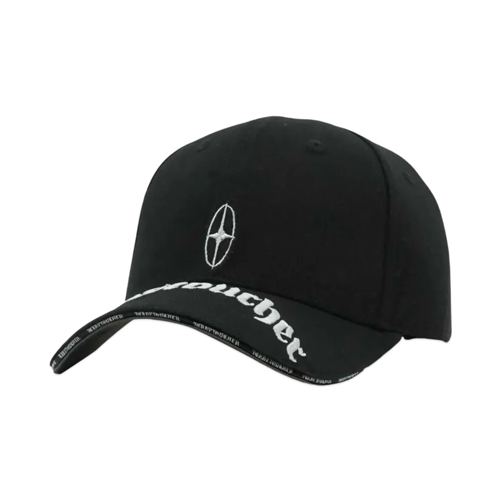 T.C.R BY TOUCHER VISOR LOGO 6PANEL JESUS CAP "BLACK"