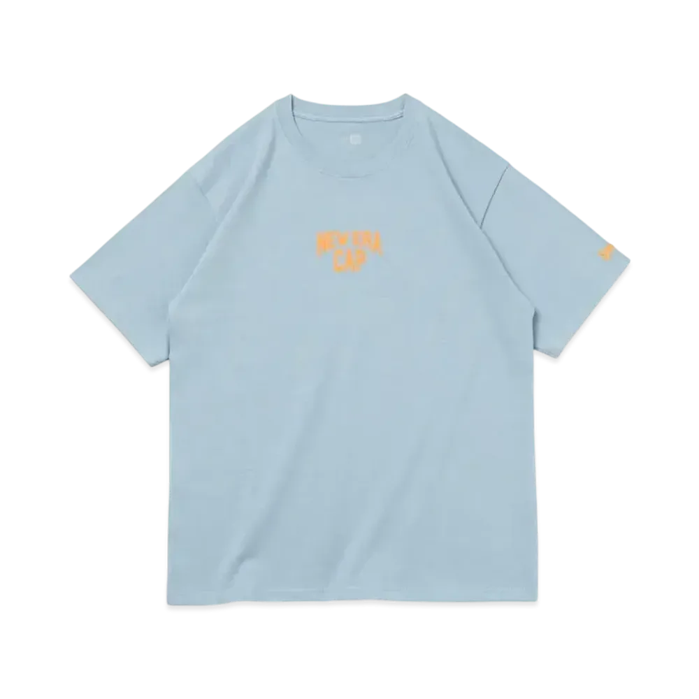 NEW ERA Short Sleeve Heavyweight Cotton T-shirt New Era Cap "Smoky Blue"