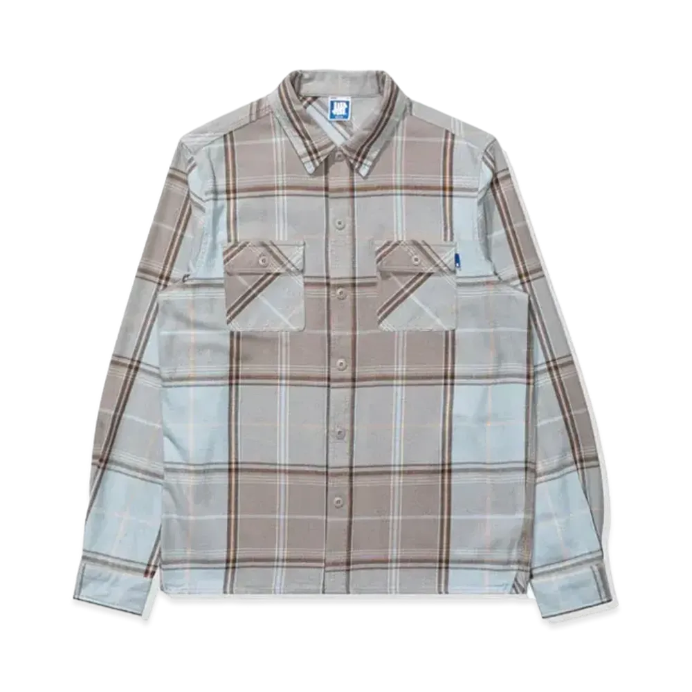 UNDEFEATED Plaid L/S Shirt "LT Blue"
