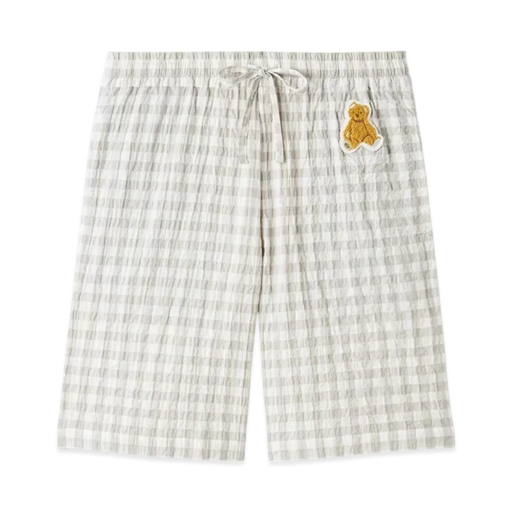 GELATO PIQUE Homme Gingham Check Shorts "Gray"