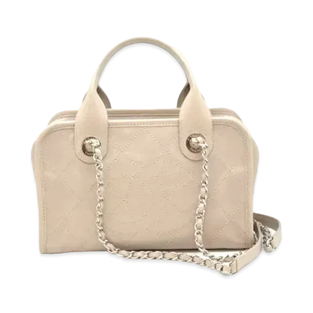 CHANEL Deauville 2Way W Chain Shoulder Bag