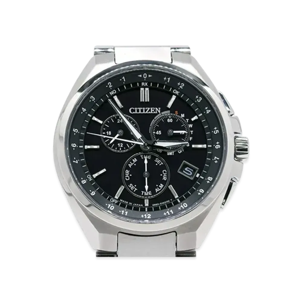 CITIZEN Atessa Eco-Drive Direct Flight Chronograph "Black" CB5040-80E