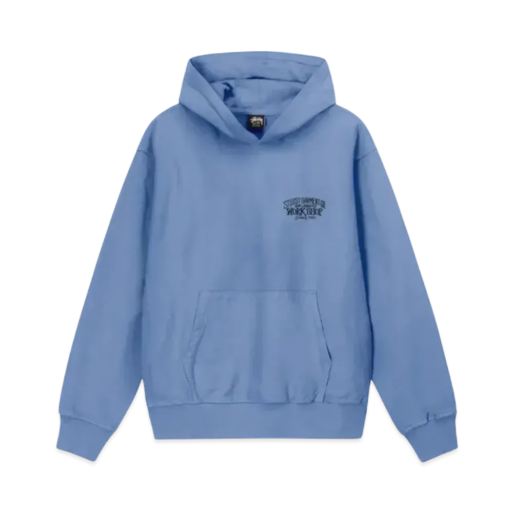 Stussy x Our Legacy Work Shop Surfman Pigment Dyed Hoodie "Blue" 3923786