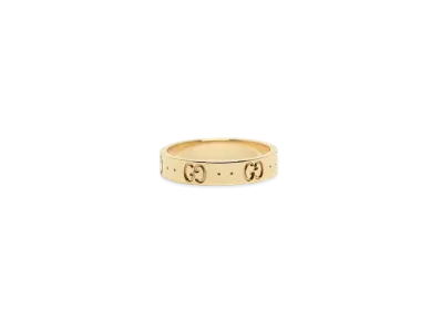 GUCCI 18K Medium Width Icon "Yellow Gold"