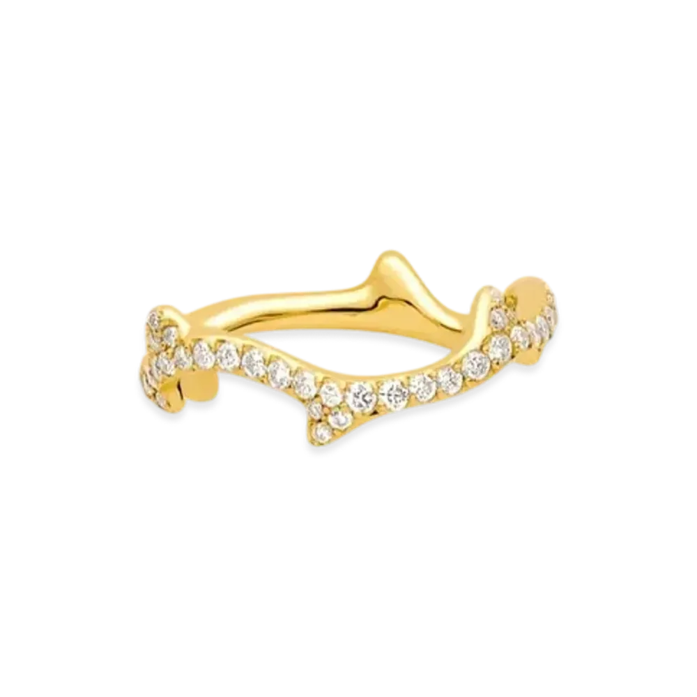 Dior Bois de Rose Earrings Ring "Yellow Gold/Diamond"