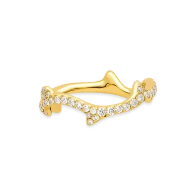 Dior Bois de Rose Earrings Ring "Yellow Gold/Diamond"