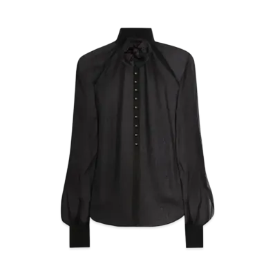 DOLCE&GABBANA Chiffon Blouse With Flower Detailing ""