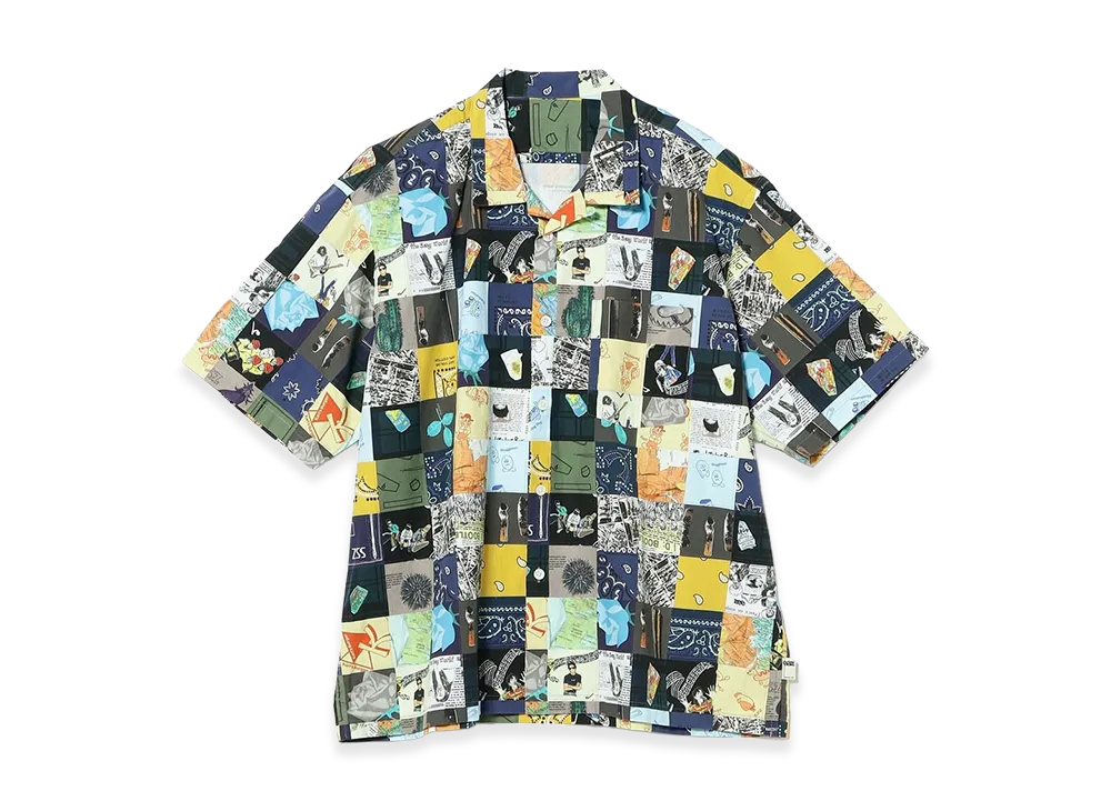 SSZ Patchwork Open Coller Shirt "Patch Work"