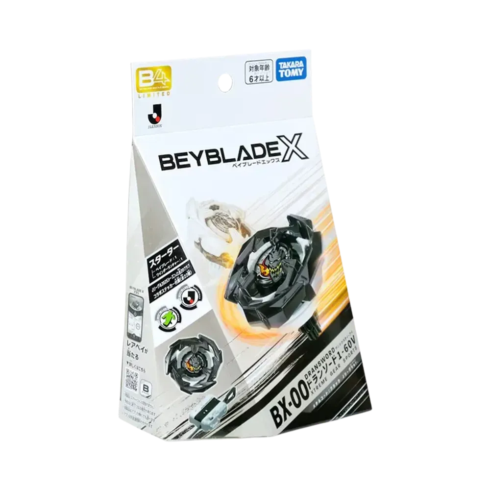 TAKARA TOMY "BEYBLADE X" BX-00 Dransword 1-60V Metal Coat: Black J.League Ver.