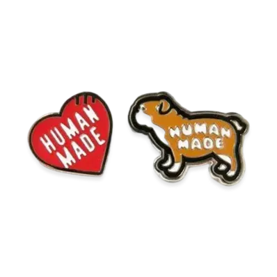 HUMAN MADE PIN BADGE SET(2P) "Red"