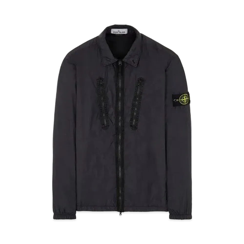 Stone Island 10523 GARMENT DYED CRINKLE REPS NY -TC "Black"