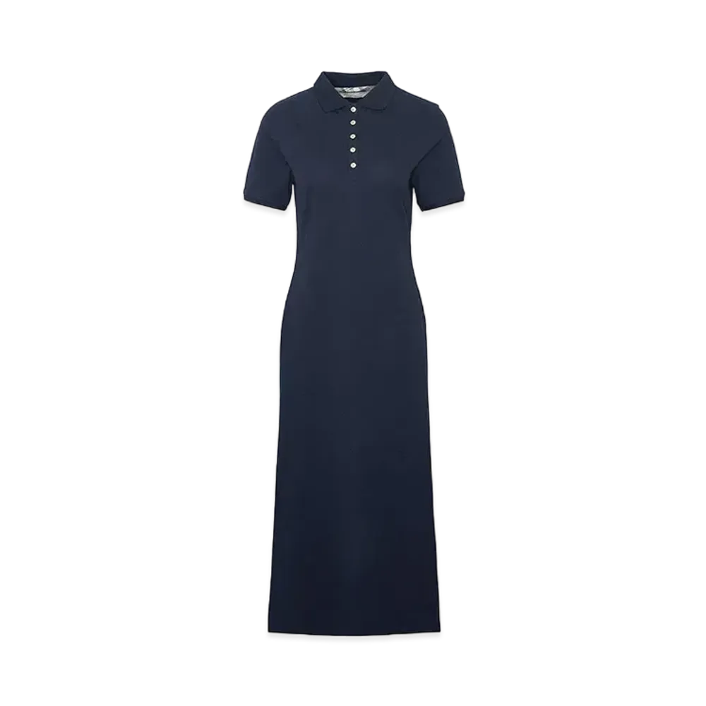 Barbour Celeste Polo Collar Kanoko Dress "Navy"