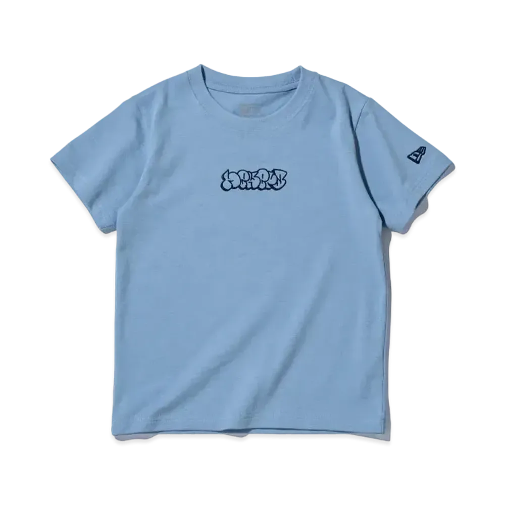 NEW ERA Child Short Sleeve Cotton T-shirt Bubble Logo "Mist Blue"