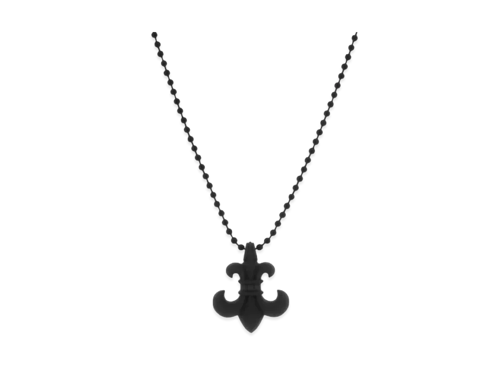 Chrome Hearts Rubber BS Flare Silicone Necklace "Black"