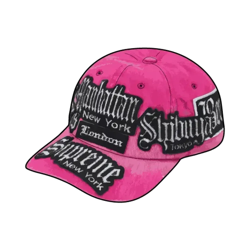 Supreme City Patches 6-Panel "Magenta"