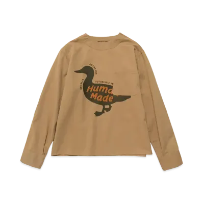HUMAN MADE Pullover L/S Shirt "Beige"