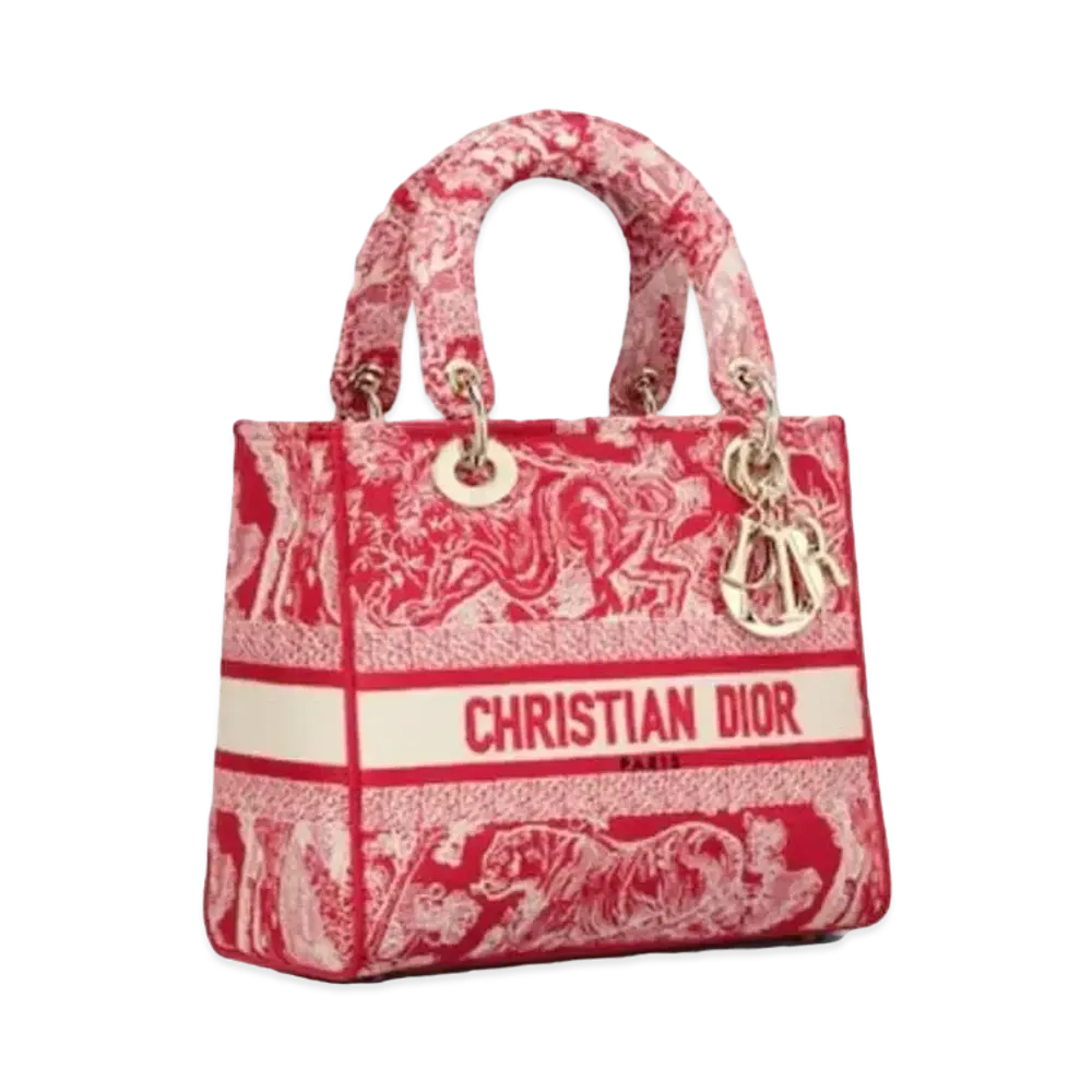 Dior Medium Lady D-Lite Bag "Red"