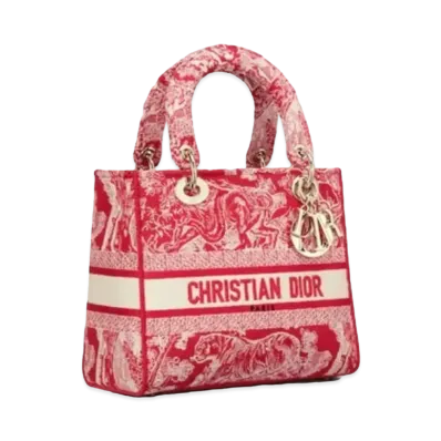 Dior Medium Lady D-Lite Bag "Red"