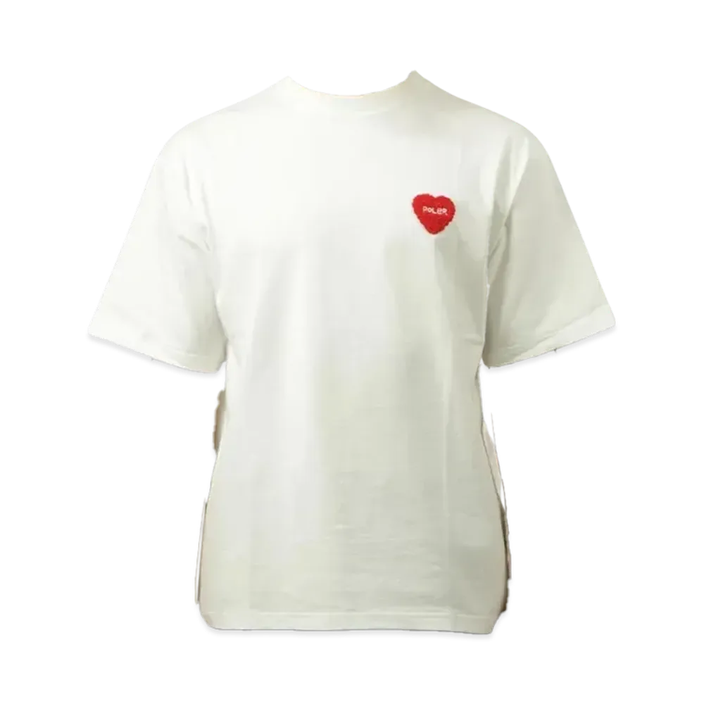 POLeR Wash Free Heart Crew Neck SS Tee "White"