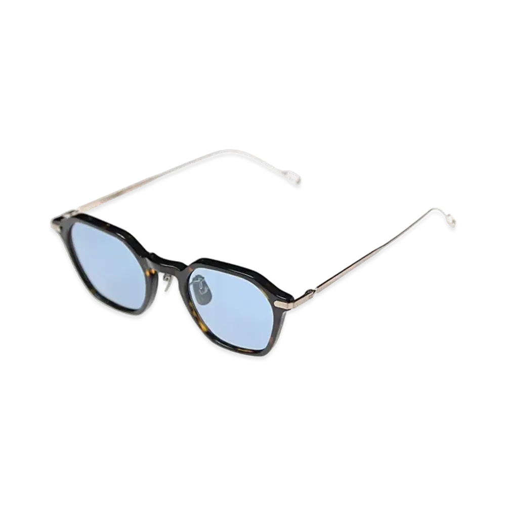 KANEKO OPTICAL x SOPHNET. Titanium Hexagon Sunglasses "Brown"