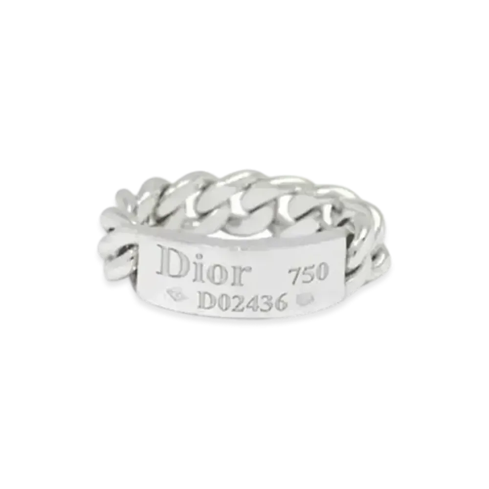 Dior Gourmette Ring 18K "White Gold"