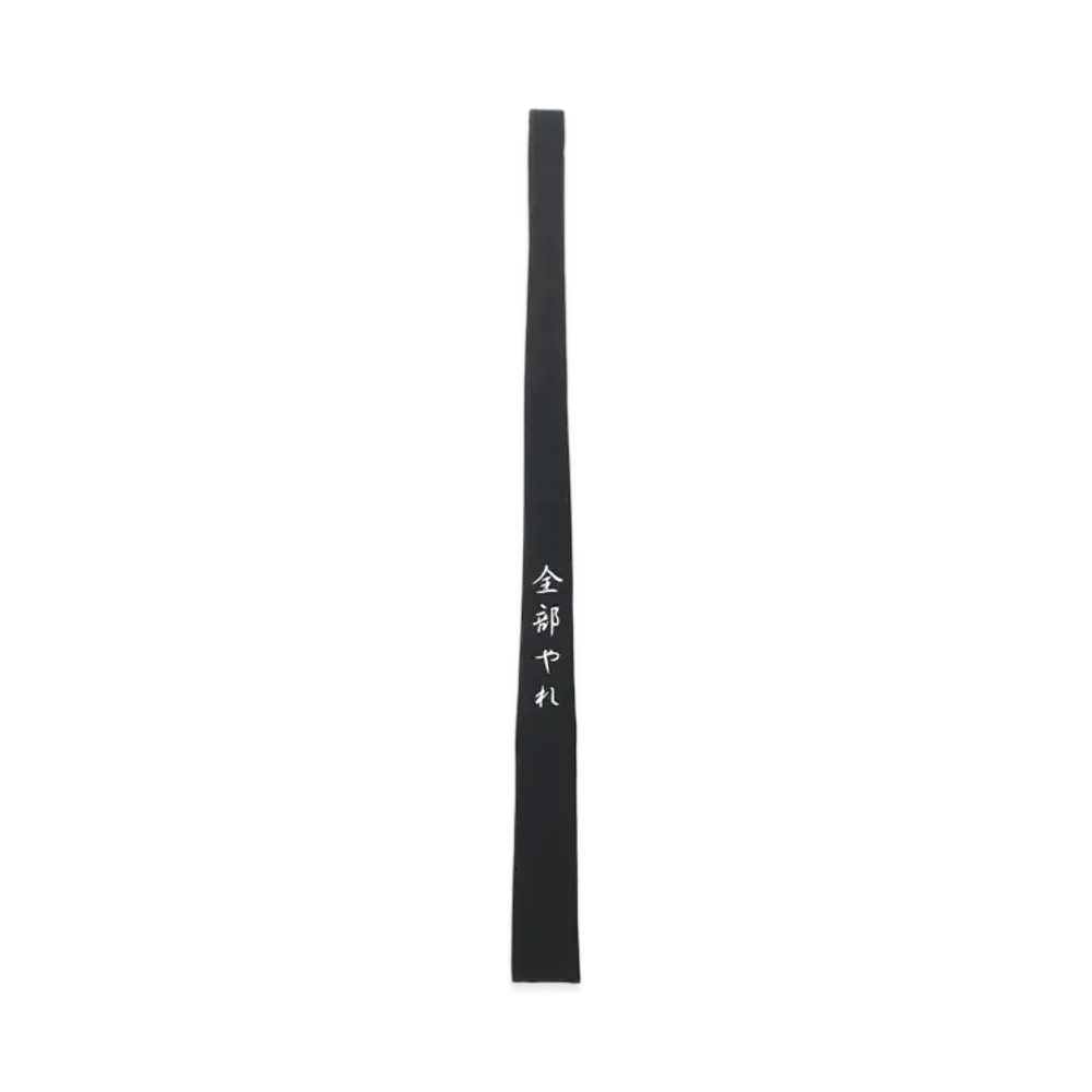 Yohji Yamamoto Pour Homme W/GABARDINE MESSAGE TIE A "Black"