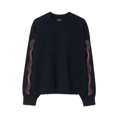 Paul Smith Women's Swirl Stitch Knit "Navy"