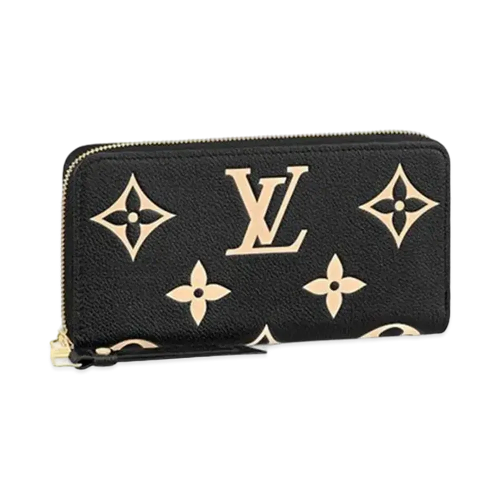 Louis Vuitton Bi-Color Monogram Amplant Zippy Wallet "Black/Beige"