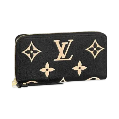 Louis Vuitton Bi-Color Monogram Amplant Zippy Wallet "Black/Beige"