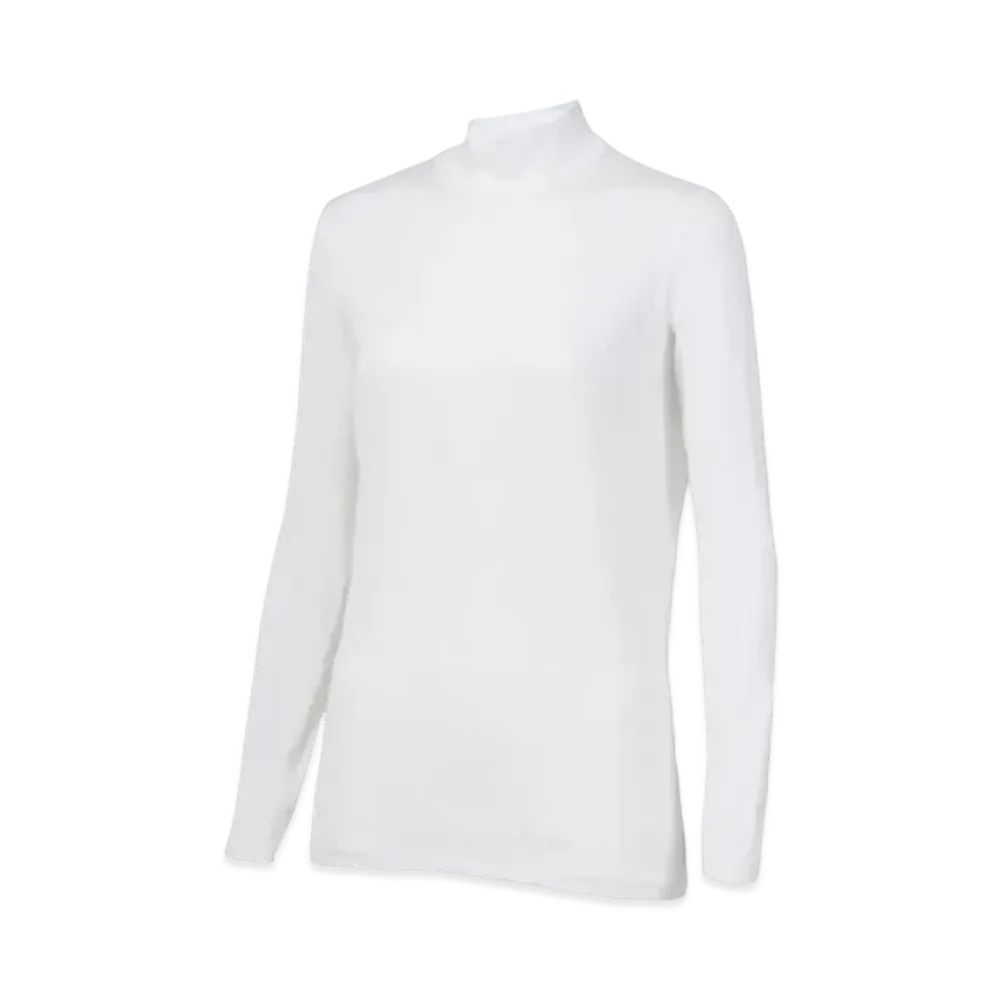 Goldwin Cooling Mock Neck Long Sleeve (C3 Fit / Ladies) "White"