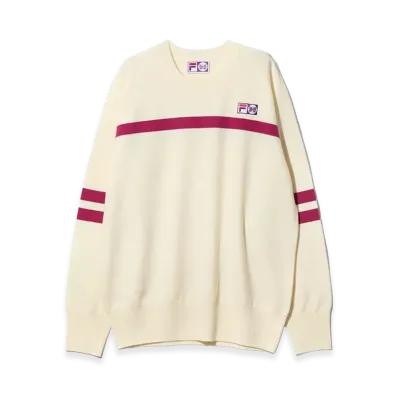 NEEDLES x FILA Heritage Sweater "White"
