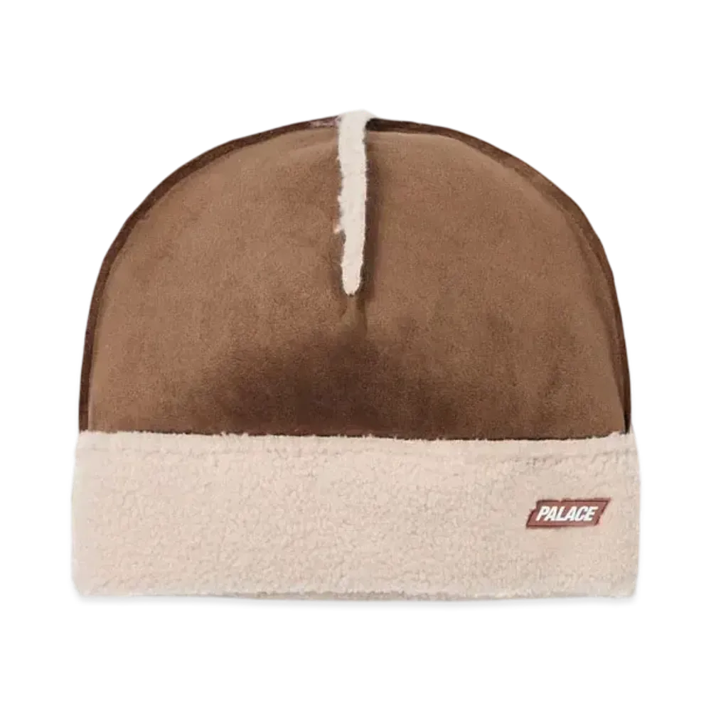 PALACE Shearling Beanie "Brown"