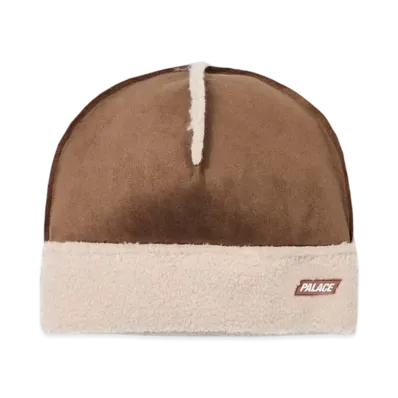 PALACE Shearling Beanie "Brown"