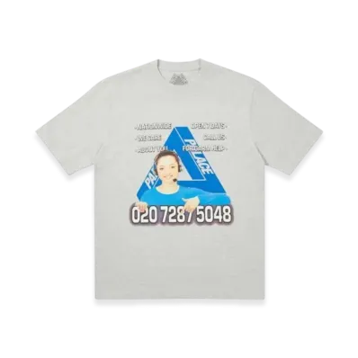 PALACE Bell Man T-Shirt "Grey Marl"