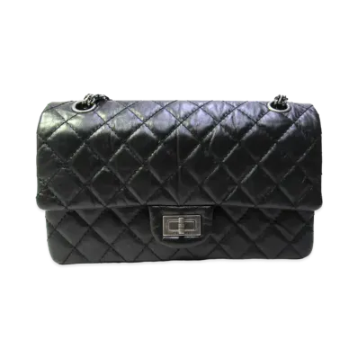 CHANEL 2.55 Lambskin Shoulder "Black"