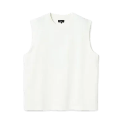 BEAMS Sleeveless Cut And Sew "White"