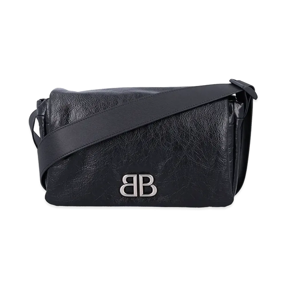 BALENCIAGA Monaco Messenger Bag "Black"