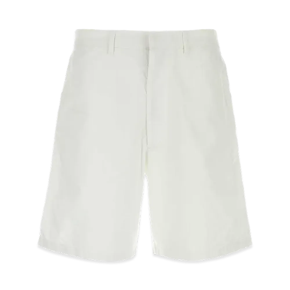PRADA Oxford Bermuda Shorts "White"