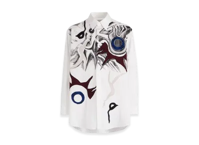 Ground Y x Taro Okamoto Mixed-Media Composition Shirts ”I Am in the Sky” "White"