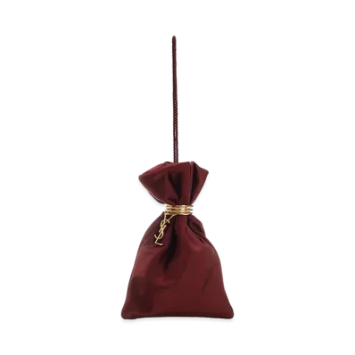 Saint Laurent Women's Evening Pouch "Bordeaux"