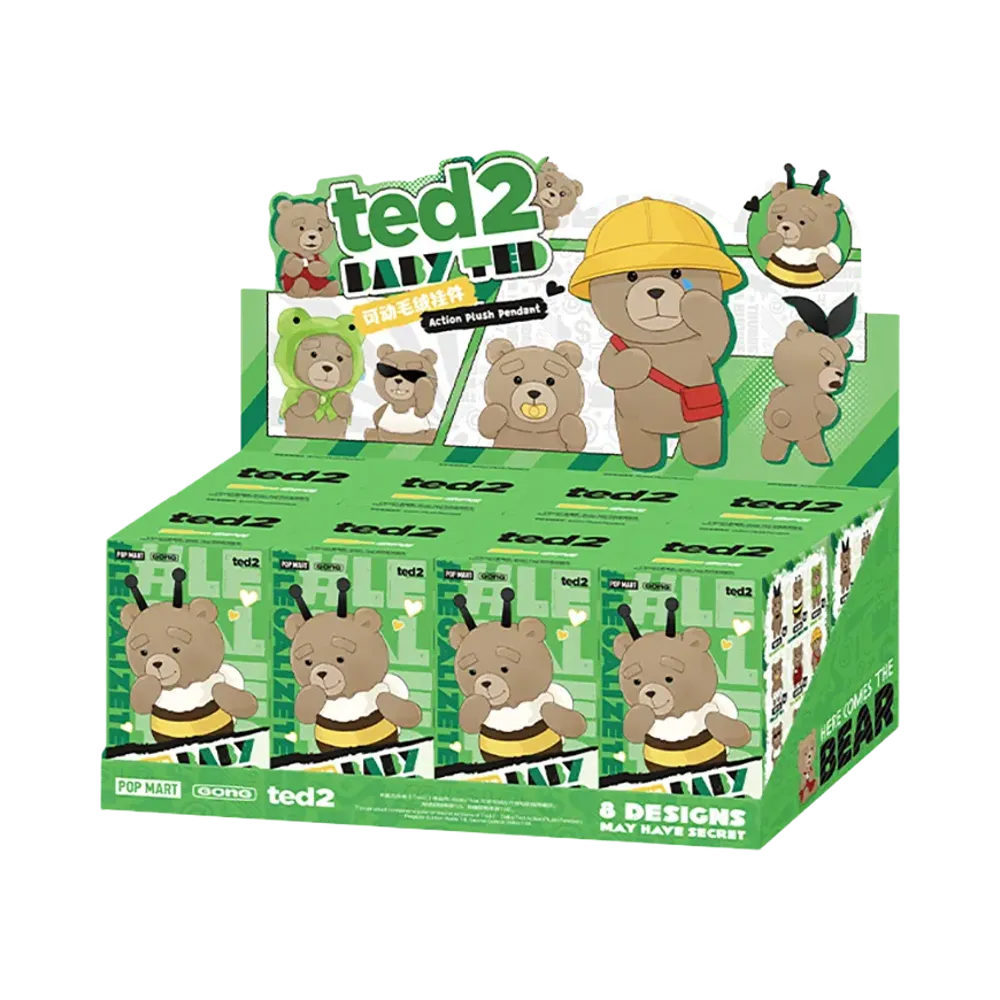 POP MART Ted 2 - Baby Ted Action Plush Pendant [Assortment Box]