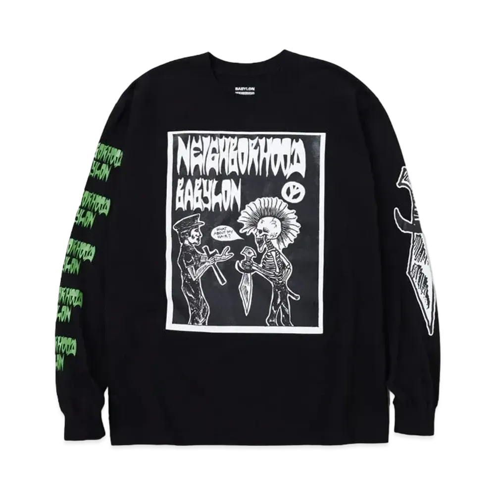NEIGHBORHOOD x BABYLON . Tee LS-3 "Black"