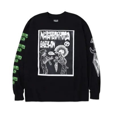 NEIGHBORHOOD x BABYLON . Tee LS-3 "Black"