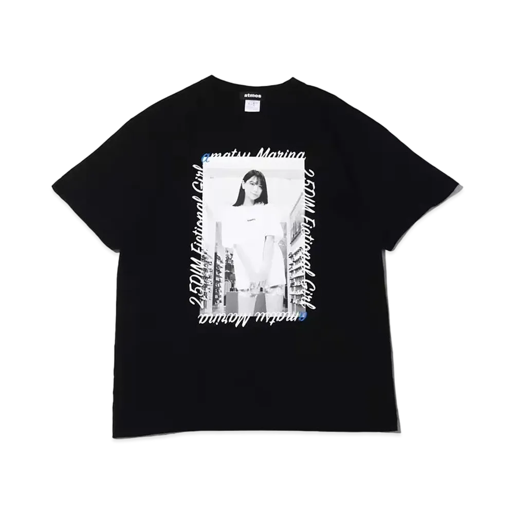 atmos x AMATSU MARINA Logo Tee "Black"