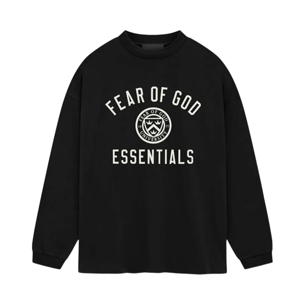 FEAR OF GOD Essentials Jersey Long Sleeve Tee "Black"