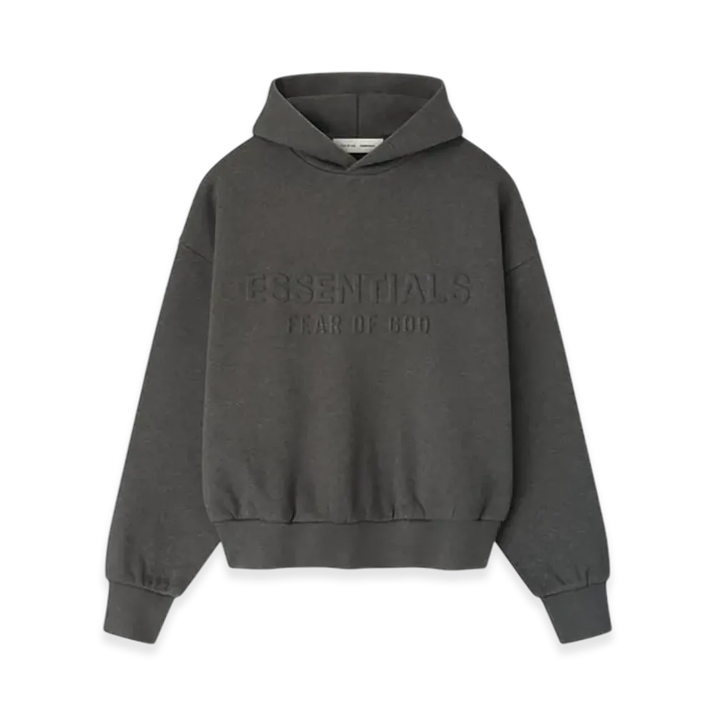 FEAR OF GOD ESSENTIALS Embossed Essentials Classic Hoodie "Charcoal Heather"