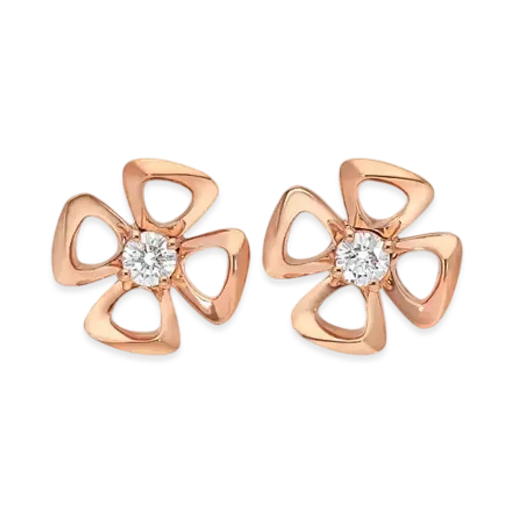 BVLGARI Fiorever Earrings "Pink Gold"
