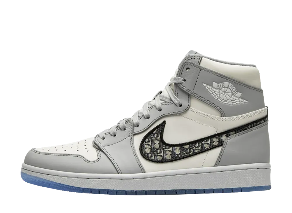 Dior × Nike Air Jordan 1 High OG "Wolf Grey"